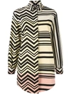 ANTEPRIMA ANTEPRIMA RIGA CHEVRON SHIRT - YELLOW