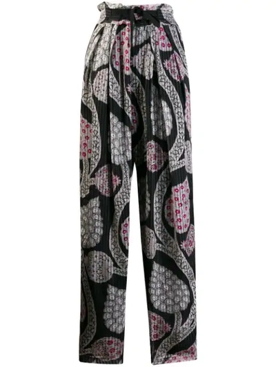Isabel Marant Loose-fit Printed Trousers - 黑色 In Black