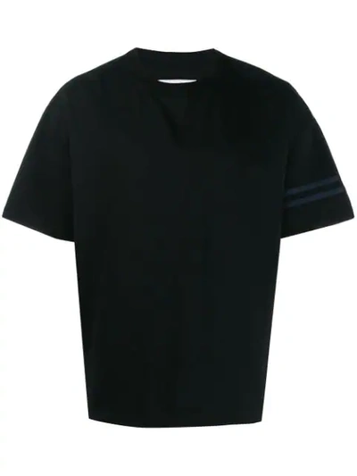 Facetasm Panelled T-shirt - 黑色 In Black