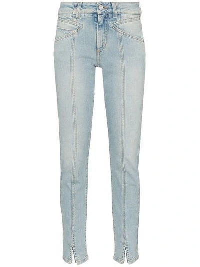 Givenchy Blue Women's Visible Seam Straight-leg Jeans