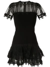 JONATHAN SIMKHAI GUIPURE LACE MINI DRESS