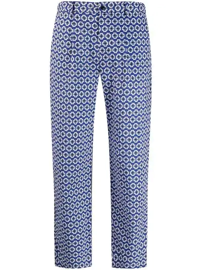 Altea Geometric Print Trousers - 蓝色 In Blue