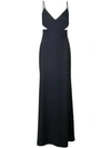 AMSALE CUT-OUT DETAIL GOWN