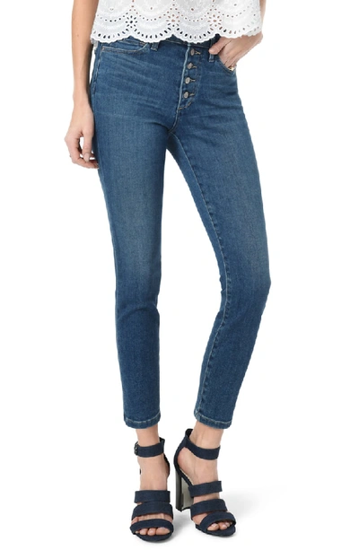 Joe's The Charlie Crop Exposed Button Fly Jeans In Nessa
