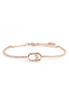 Swarovski North Crystal Dance Pave Bracelet In Rose Gold