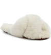 ARIANA BOHLING CRISSCROSS GENUINE ALPACA SLIPPER,CRISSCROSS