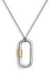 ALLSAINTS CARABINER PENDANT NECKLACE,220878MUL963