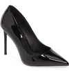 Steve Madden Vala Pointy Toe Pump In Black Patent