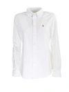 Ralph Lauren Pink Pony Oxford Shirt In Bsr White