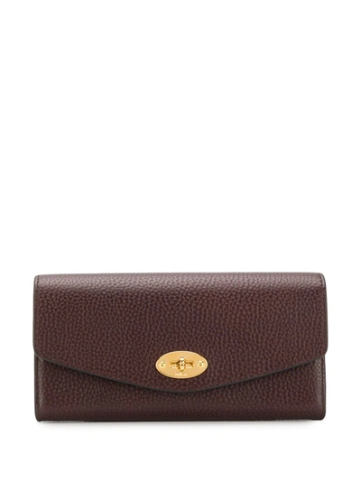 Mulberry Darley Grain Wallet In Brown