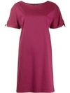 ANTONELLI ANTONELLI TIE SLEEVE DRESS - 红色