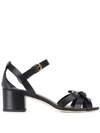 TOD'S BOW STRAP SANDALS