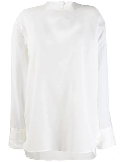 Ann Demeulemeester Relaxed Sheer Shirt - White