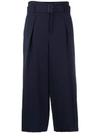 VINCE VINCE HIGH-WAISTED CULOTTES - BLUE