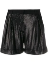 L'AUTRE CHOSE L'AUTRE CHOSE HIGH RISE SHORT SHORTS - 黑色