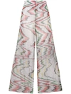 MISSONI SHEER WOVEN FLARE TROUSERS
