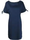 ANTONELLI ANTONELLI TIE SLEEVE DRESS - 蓝色