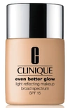 Clinique Even Better Glow Light Reflecting Makeup Broad Spectrum Spf 15, 1.0 Oz./ 30 Ml, Porcelain Be In 62 Porcelain Beige