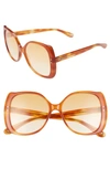 GUCCI 56MM GRADIENT BUTTERFLY SUNGLASSES,GG0472S003