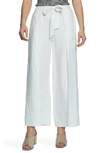 1.state Tie Front Split Seam Wide Leg Pants In Ultra White