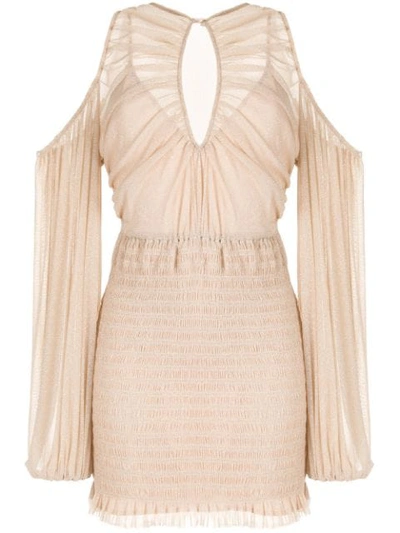 Alice Mccall Spell Cold-shoulder Mini Dress In Pink