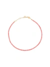 ANNI LU ANNI LU STONE BEADED ANKLET - 粉色