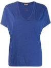 ALTEA ALTEA V-NECK T-SHIRT - 蓝色