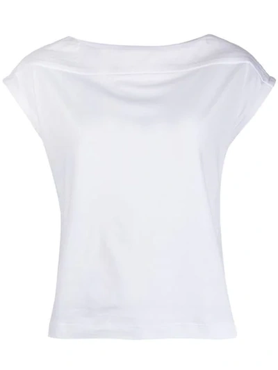 A_plan_application Cap Sleeve T In White