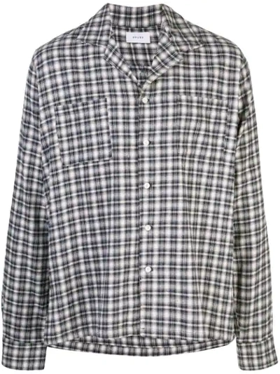 Rhude Checked Pajama Shirt In Blue