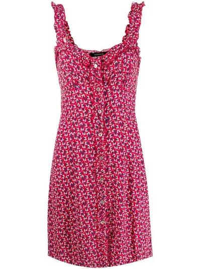 Andamane Floral Print Summer Dress - 红色 In Red