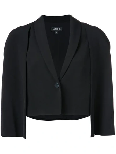 Cushnie Cape Style Jacket - 黑色 In Black