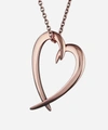Shaun Leane Rose Gold Plated Vermeil Silver Heart Pendant Necklace In Rose Gold