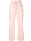 ULLA JOHNSON HOSE MIT HOHEM BUND