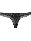 Gilda & Pearl Age D'or Thong In Black