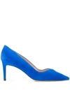 STUART WEITZMAN STUART WEITZMAN POINTED TOE PUMPS - BLUE