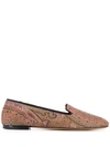 ETRO PAISLEY PATTERN LOAFERS