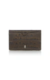 ALEXANDER MCQUEEN Croc-Effect Leather Cardholder,5508551CD0Y