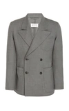 MAISON MARGIELA DOUBLE-BREASTED WOOL-BLEND JACKET,714717