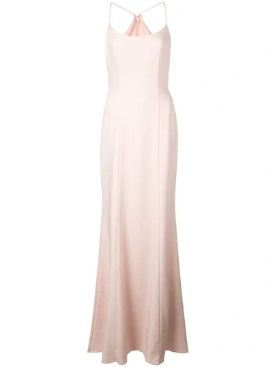 Amsale Flared Sleeveless Gown - 粉色 In Pink