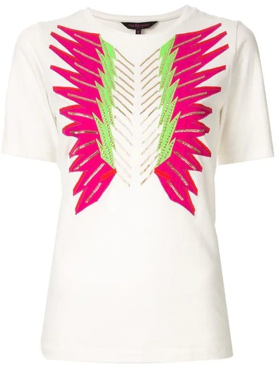 Manish Arora Crystal Embroidered T-shirt - 白色 In White