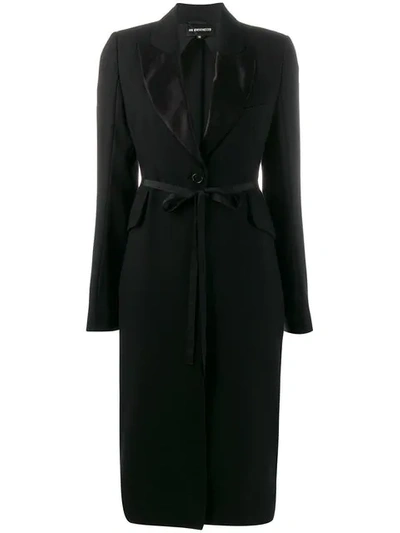 Ann Demeulemeester Tuxedo Lapel Coat - 黑色 In Black