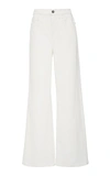 Frame Le California High-rise Wide-leg Jeans In White