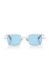 PETER AND MAY PETIT ANIMAL SQUARE-FRAME TITANIUM SUNGLASSES,730919