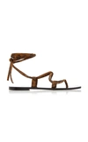 A.EMERY FINNLEY SNAKE-EFFECT LEATHER SANDALS,731301