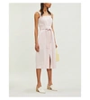 VINCE SLEEVELESS LINEN-BLEND DRESS