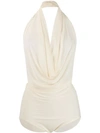 A.W.A.K.E. DRAPED SWIMSUIT