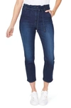 NYDJ SHERI PAPERBAG WAIST ANKLE SLIM JEANS,M66ZSA2716