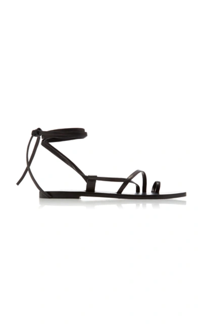 A.emery Beau Leather Sandals In Black