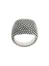 NOVE25 DOTTED SQUARE SIGNET RING