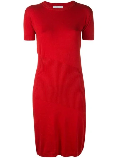 Alexandra Golovanoff Red Women's China Cashmere Knit Dress